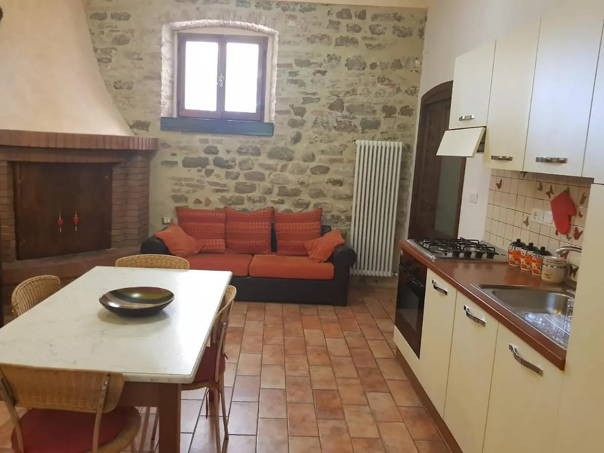 Апартаменты Casale In Collina Vista Assisi,Brufa Di Torgiano  Бруфа